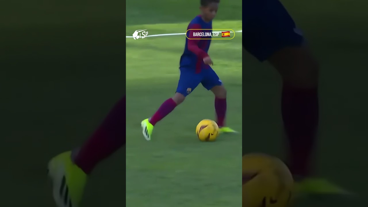 Yibrahan Garc&iacute;a destroying RCD Espanyol at MIC Football Cup 2024 #fcbarcelona #clasico #futbol