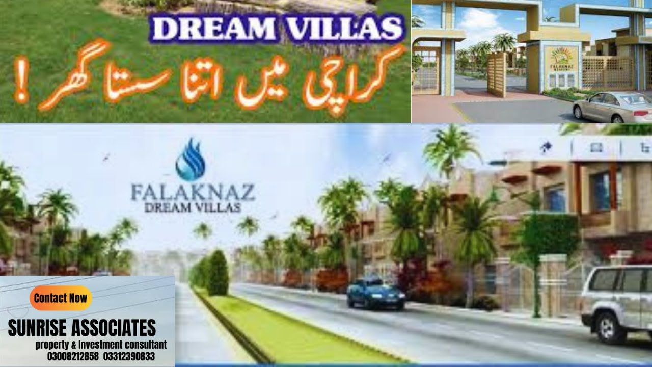 Falaknaz dreams !!One Unit Bungalow for sale !Best investment option !!falaknaz dream villas Karachi