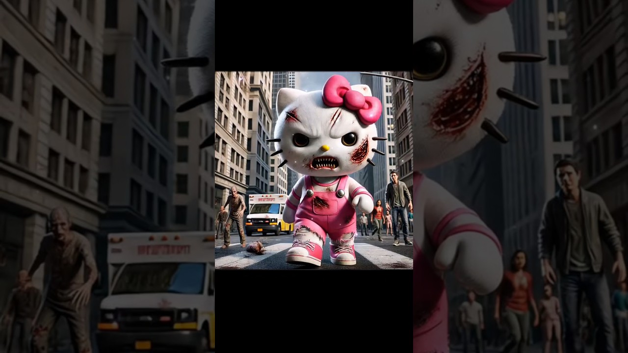 OMG! Hello kitty become ?? 🙀🙀#chatgpt #hellokitty #cute #cat