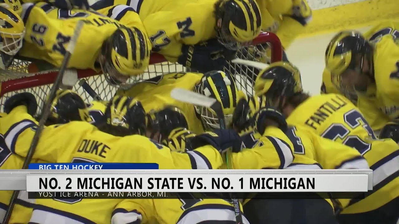 No. 1 Michigan hockey takes down No. 2 Michigan State 4-3 in overtime