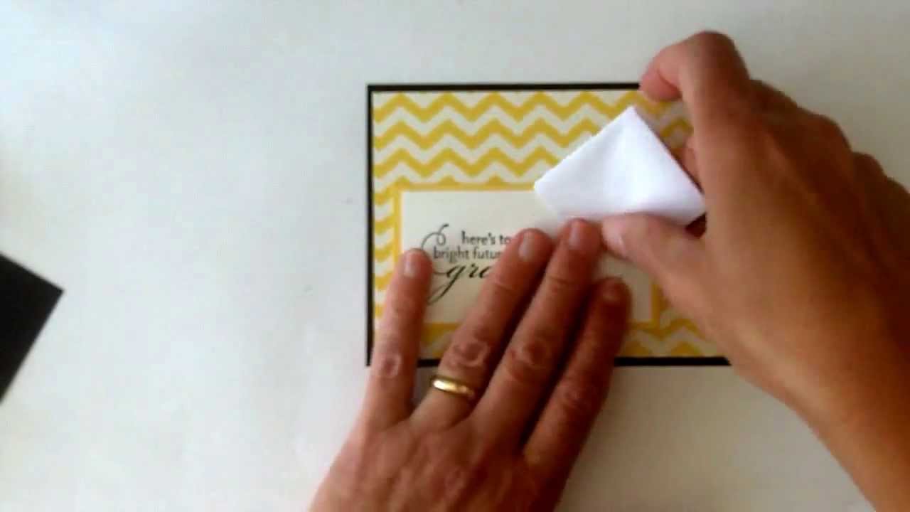 Stampin'Up Graduation Card with a Fun Fold Cap
