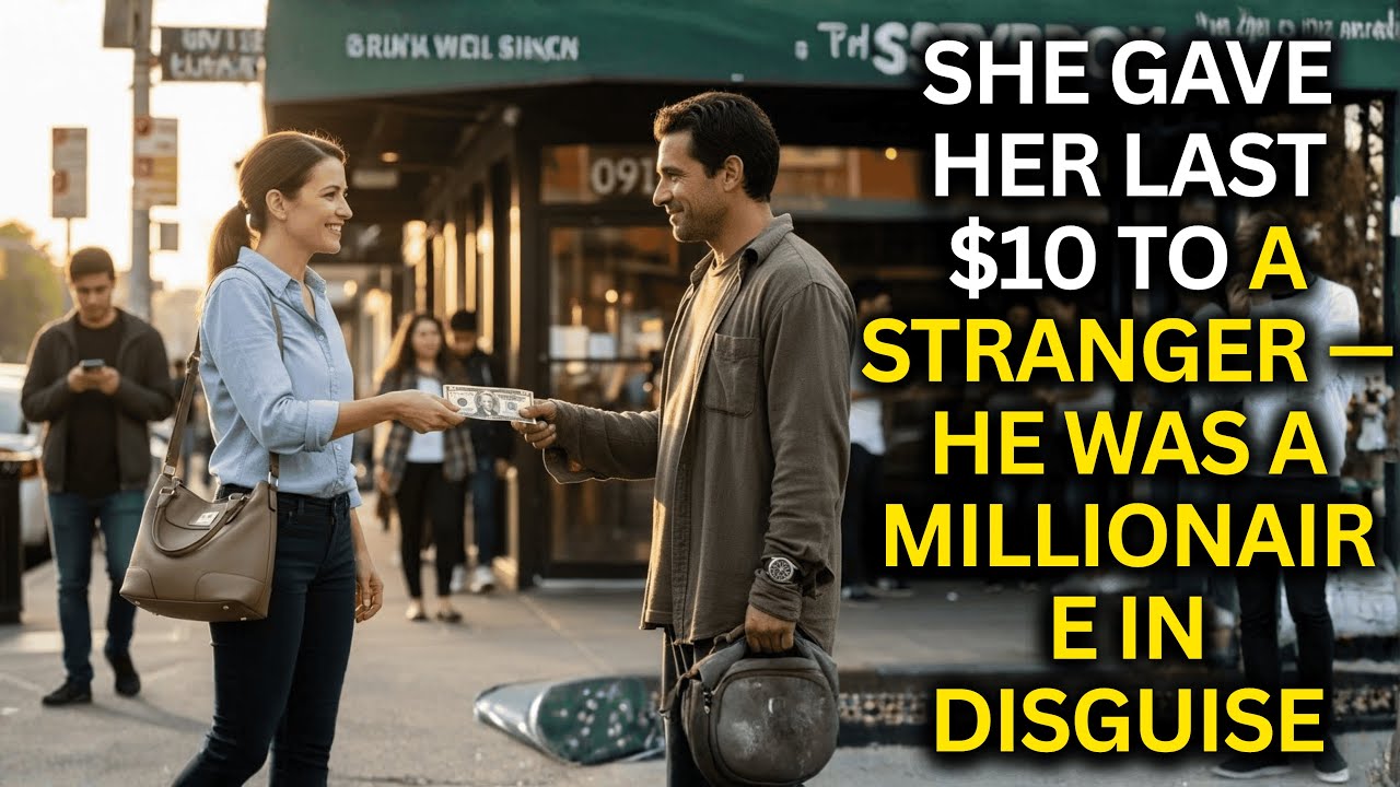 She Gave Her Last $10 to a Stranger — He Was a Millionaire in Disguise