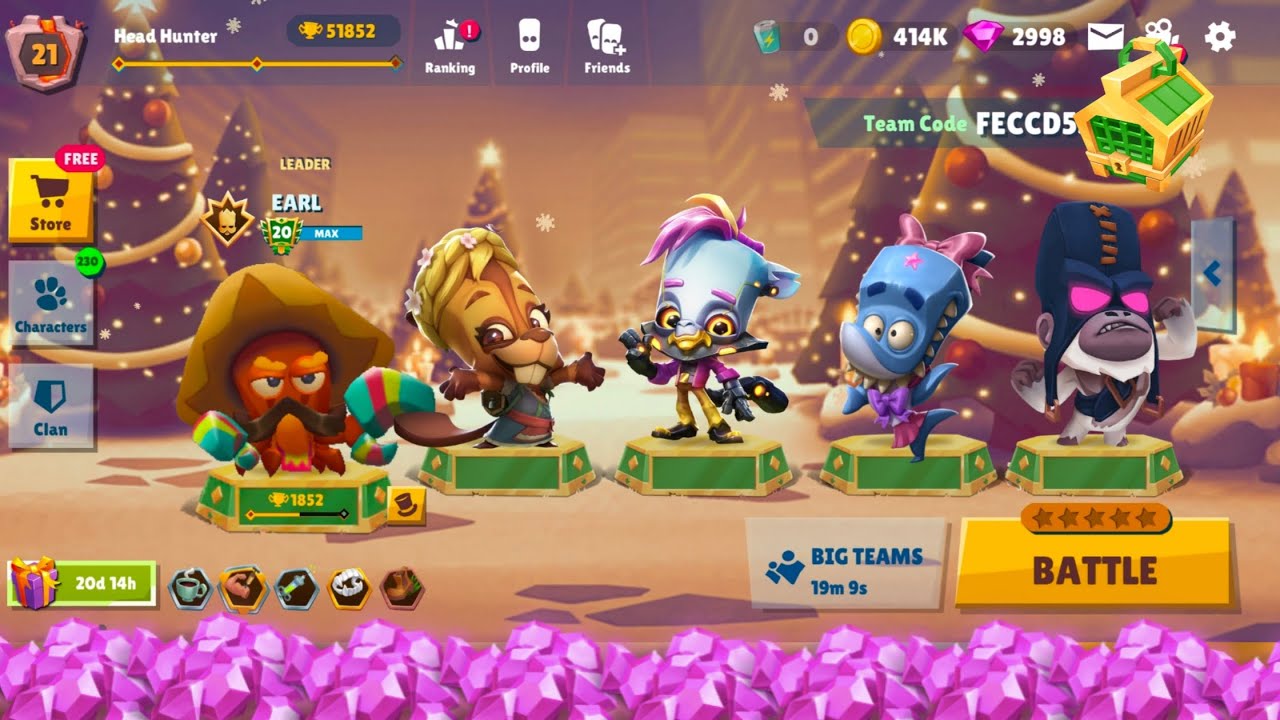 Zooba Squad Earl Betsy Joy Finn Bruce Emerald Crate x360 Gameplay