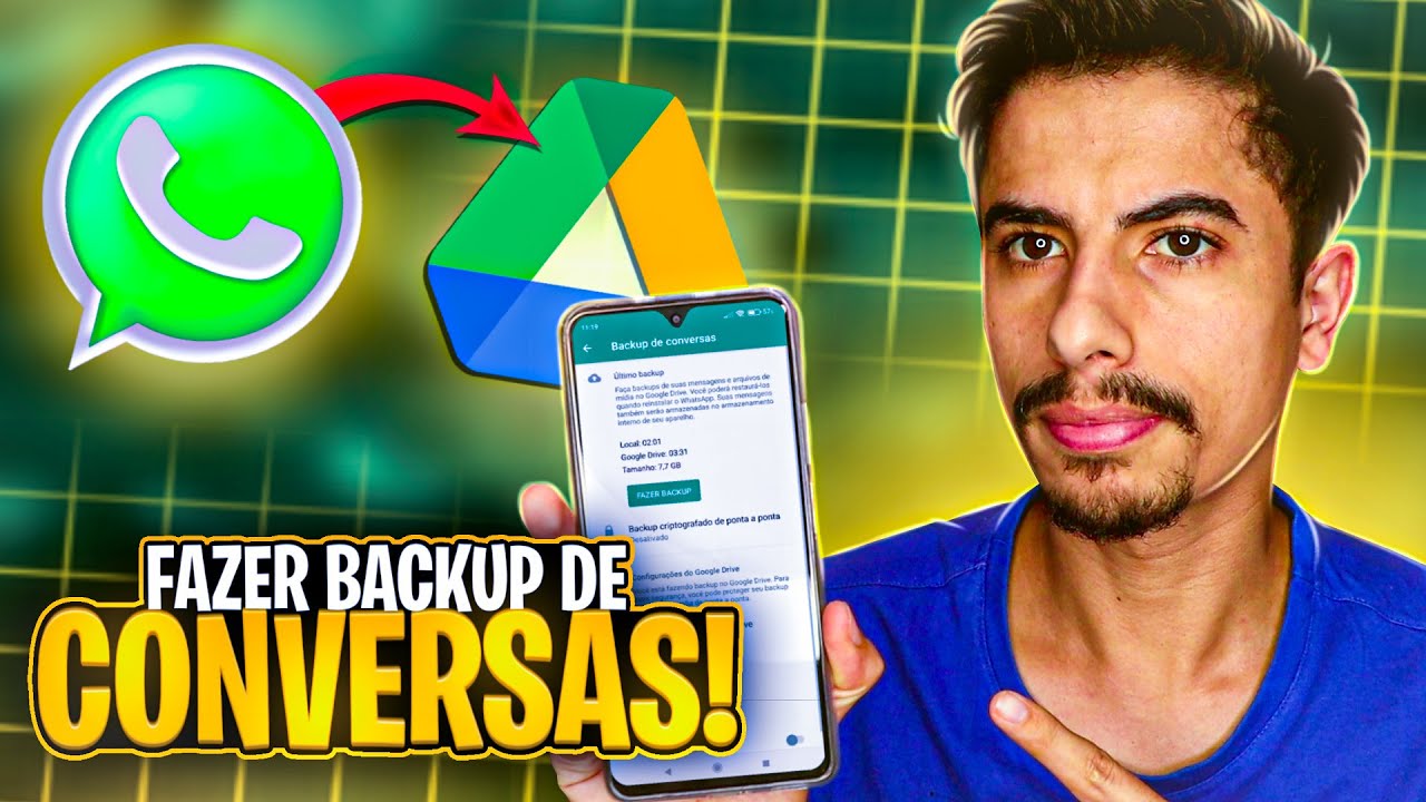 Como FAZER BACKUP DE CONVERSAS E MÍDIAS no WHATSAPP | Guia completo!