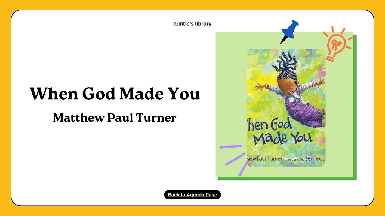 When God Made You by Matthew Paul Turner - Read Aloud | Auntie&rsquo;s Library