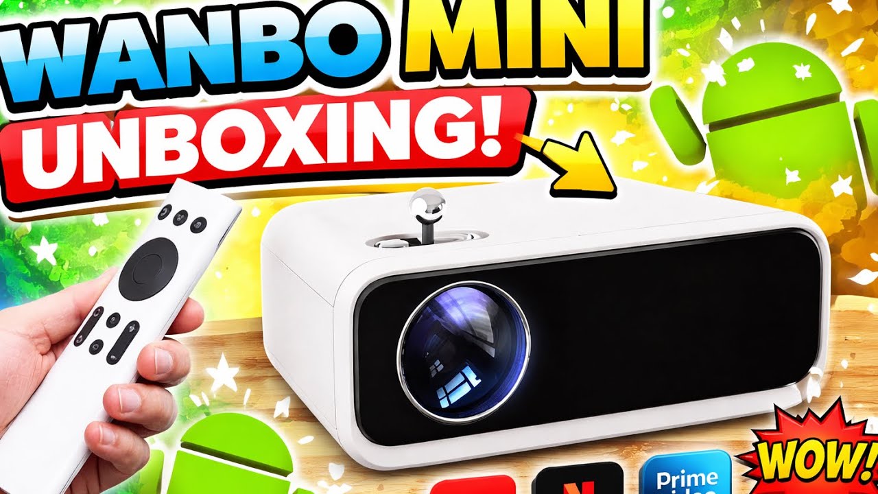   Mini Projector, BIG Surprise! Wanbo Mini Pro Smart Projector Review  Unboxing