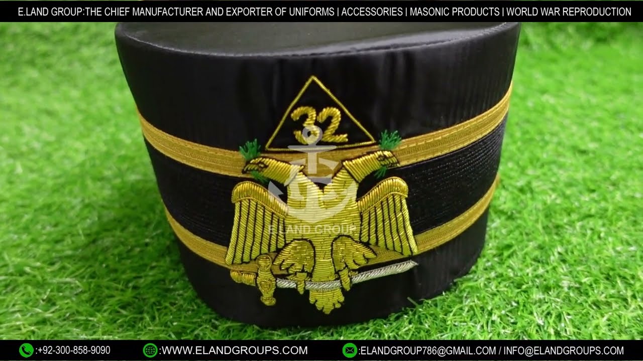 32ND DEGREE SCOTTISH RITE CAP, Scottish Rite 32nd Degree Cap Northern Jurisdiction