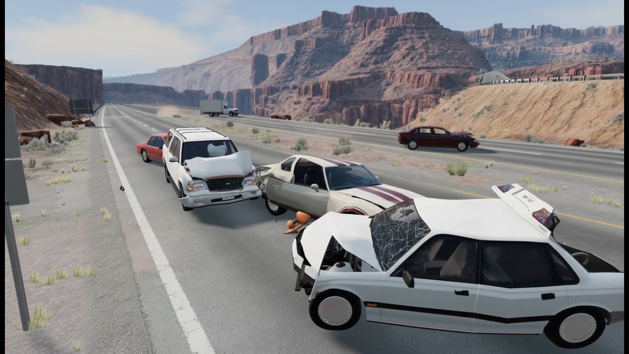 Realistic High-Speed Car Crashes in BeamNG.drive #8 l Brace for Impact