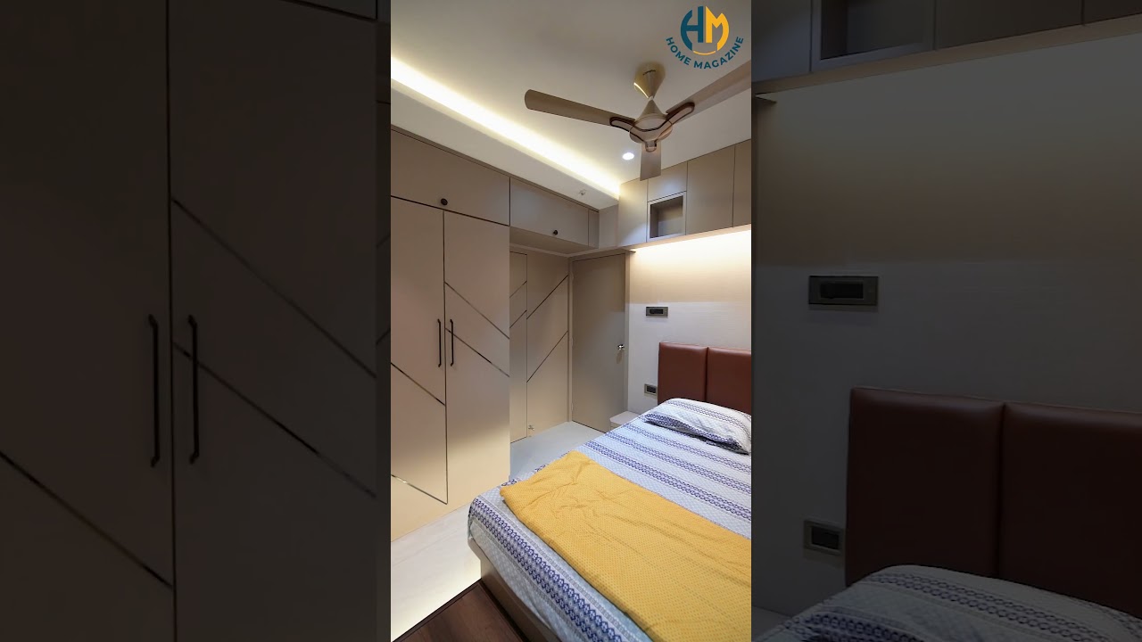 Modern Wardrobe Design for Small Bedroom 👕 | Black Patti & Laminate Finish#wardrobedesignideas