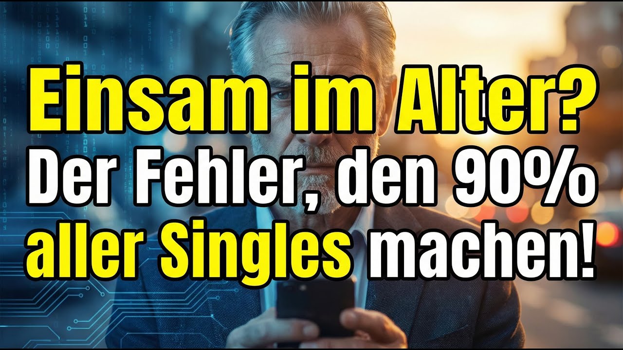 Einsam im Alter? Der Fehler, den 90% aller Singles machen!