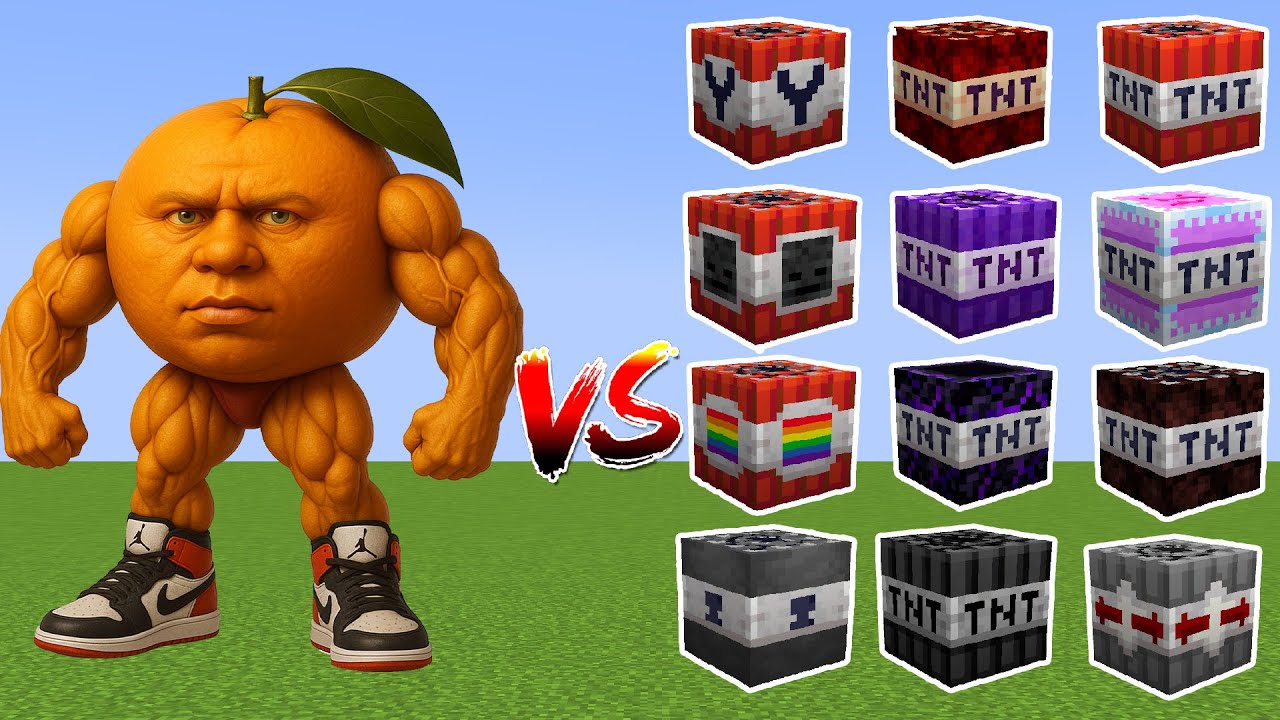 U DIN DIN DIN DIN vs ALL MINECRAFT TNT'S