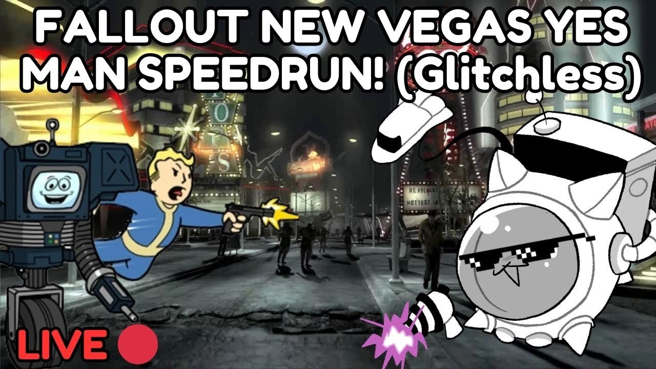 FALLOUT NEW VEGAS SPEEDRUN (Yes man, Glitchless) LIVE 🔴