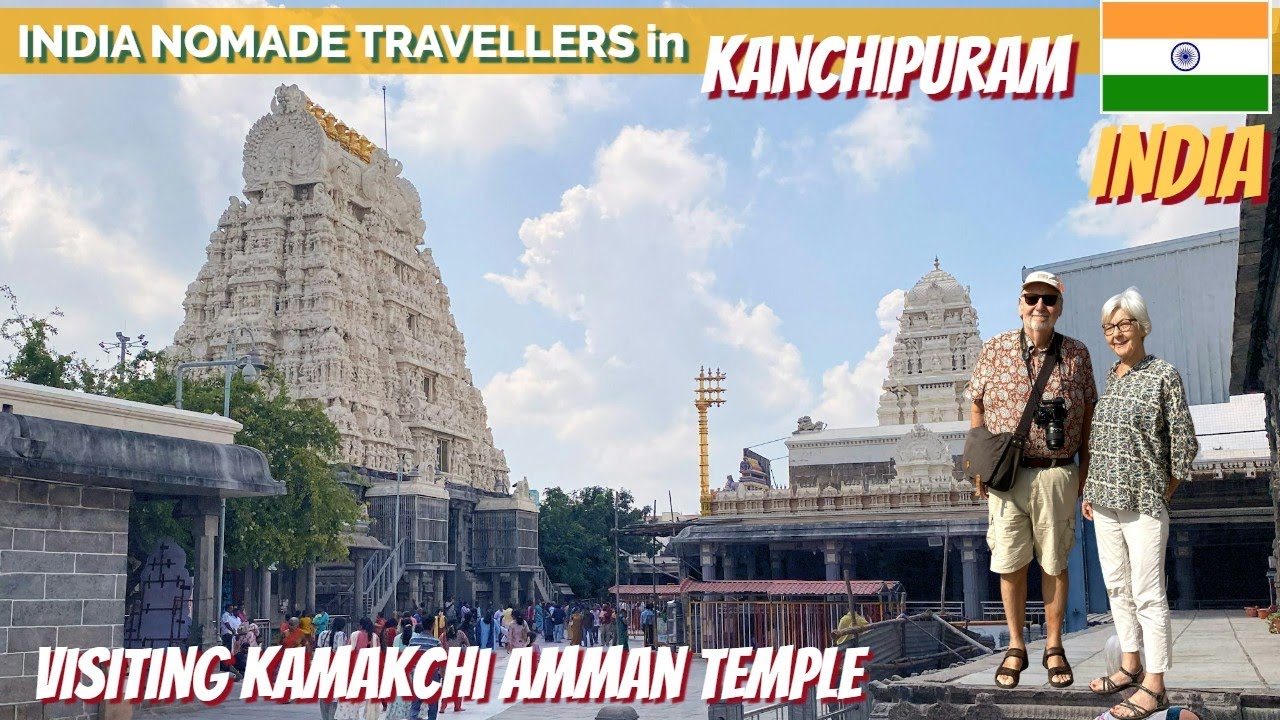 Walking Tour in Kanchipuram, Tamil Nadu | Kamakshi Amman Temple & Local Life 🇮🇳🚶‍♂️