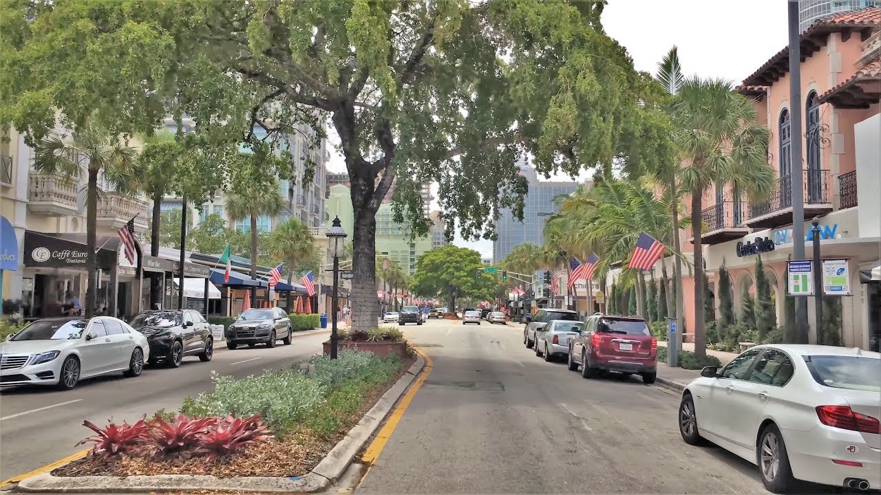Driving Downtown - Fort Lauderdale 4K - USA