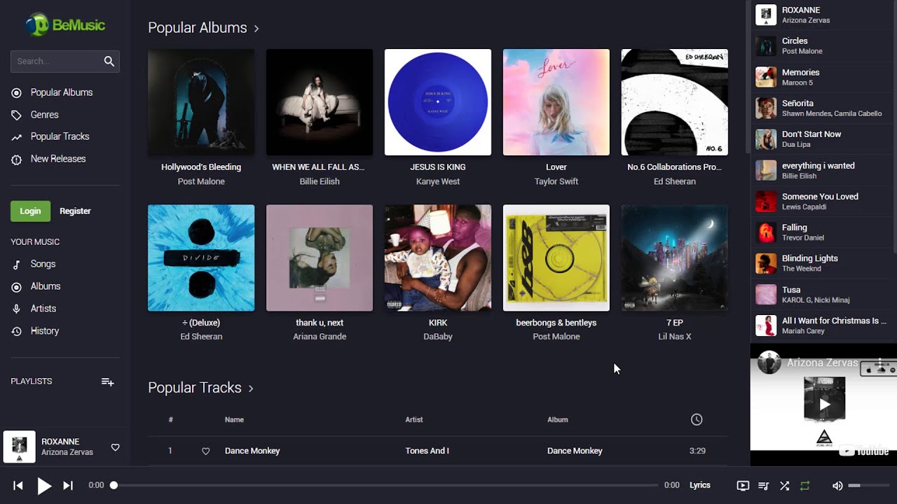 How to create music streaming and sharing website like Ganna in Hindi 2020