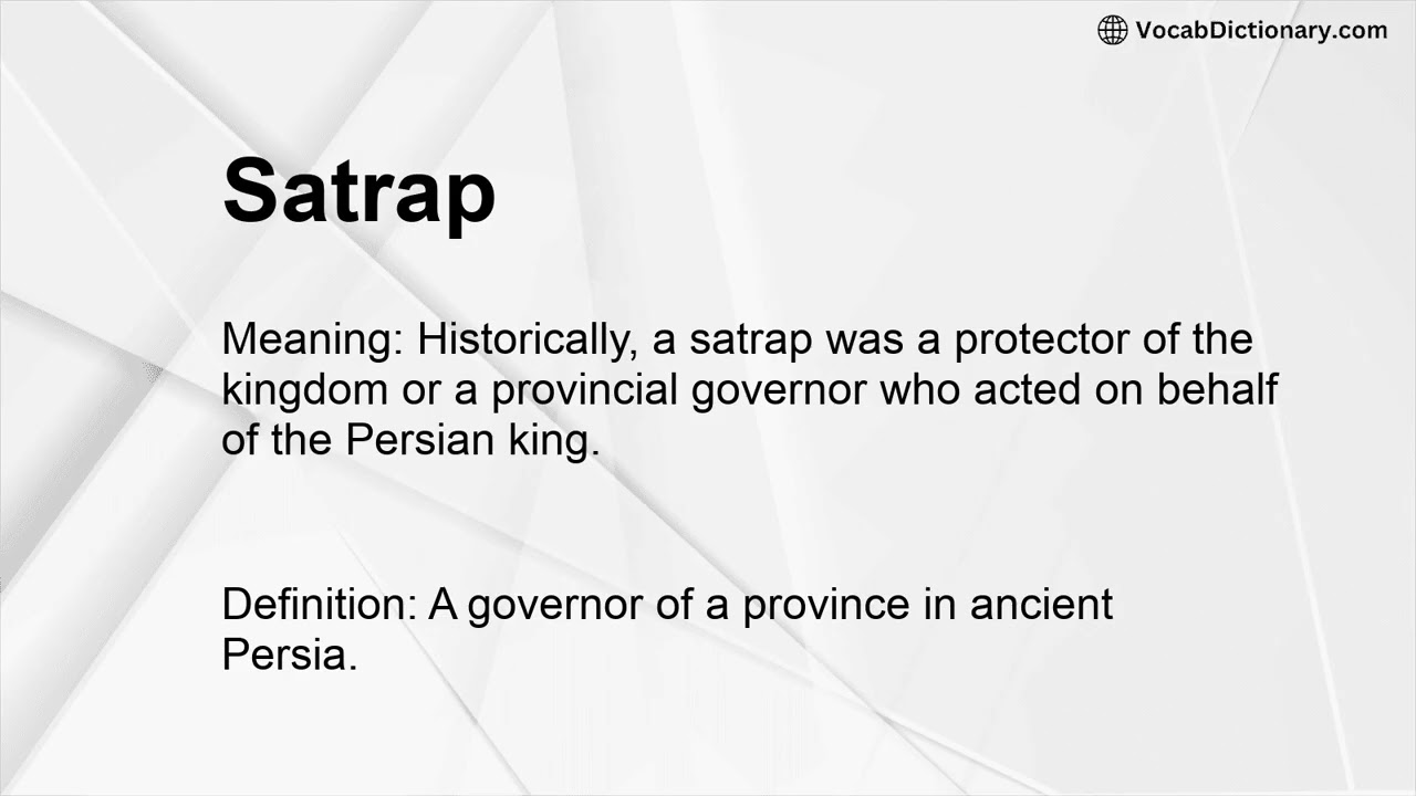 Satrap Meaning