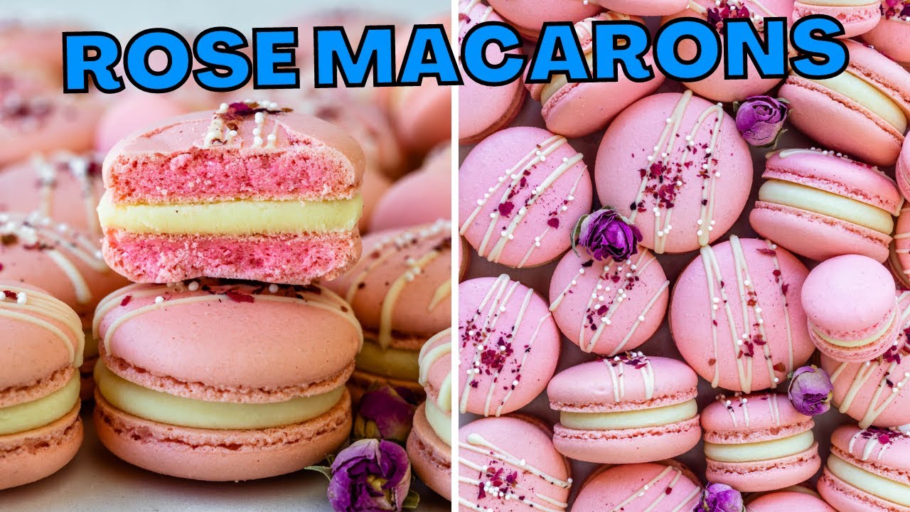 Rose Macarons