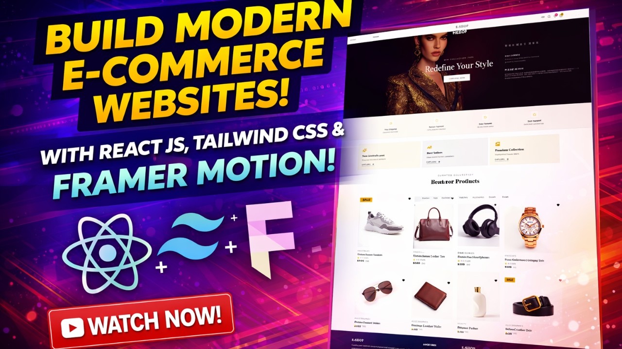 How to build modern E-Commerce website using React JS, Tailwind CSS | PART 2