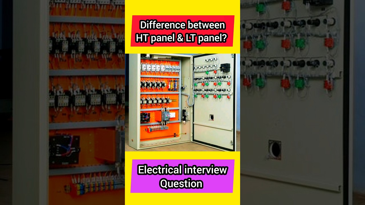 Difference between HT panel & LT panel in Hindi electrical interview question #shorts #youtubeshorts