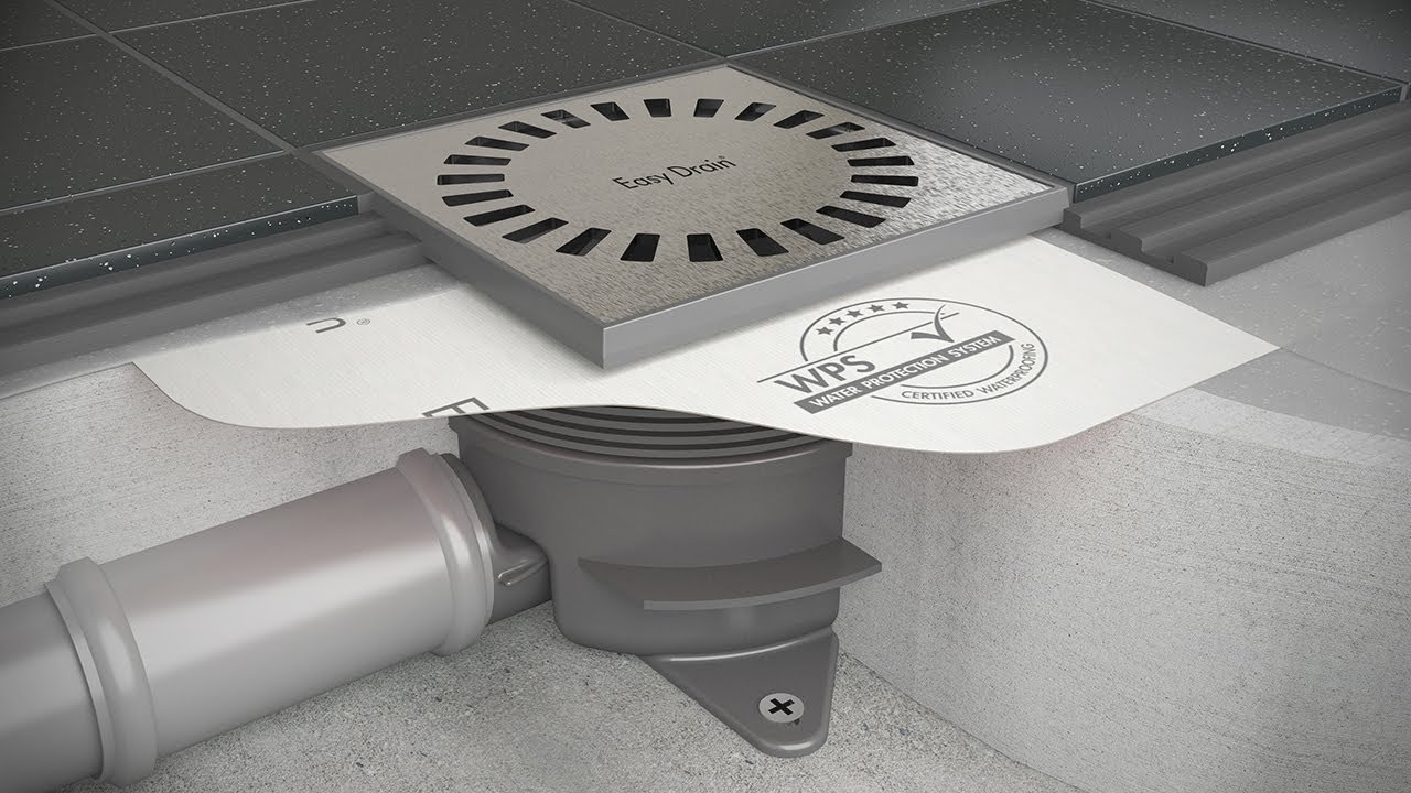 Doucheput plaatsen - Easy Drain Aqua Brilliant installatie (Nederlands)