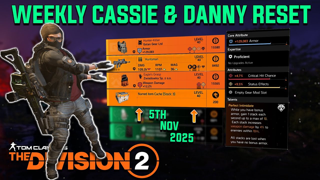 The Division 2 | WEEKLY CASSIE & DANNY RESET Y7S2.1 | November 5th 2025