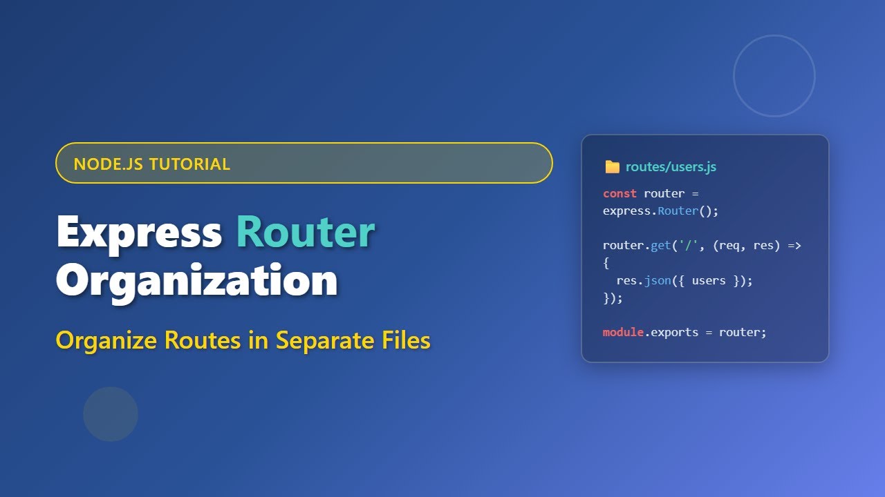 Express Router for Beginners: Organize Your Express.js Routes!