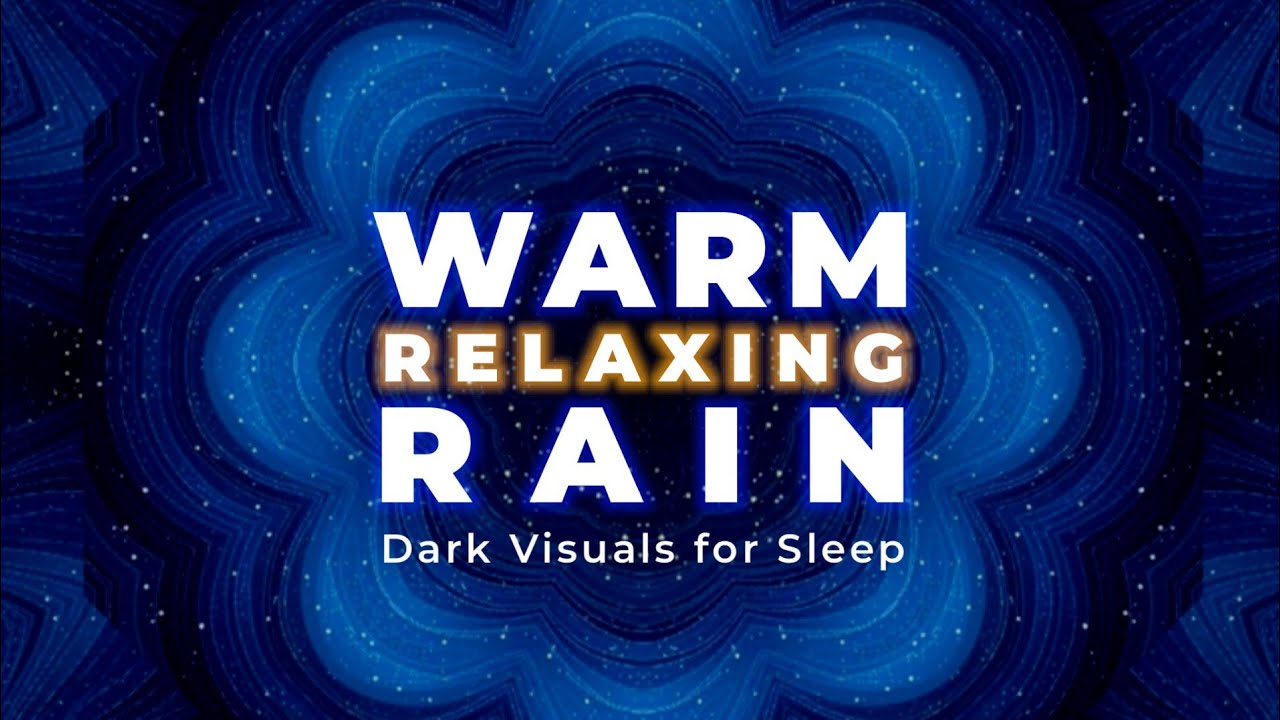 Warm Relaxing Rain – Dark Cozy Visuals for Sleep, Relaxation & Focus | 1 Hour Ambient Rain Sounds
