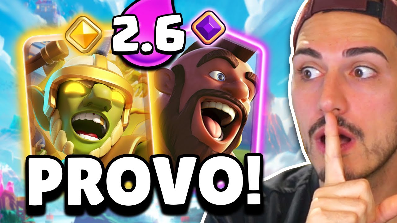 ILLEGALI... PROVO i GOBLIN HERO nel 2.6 DOMATORE su CLASH ROYALE!