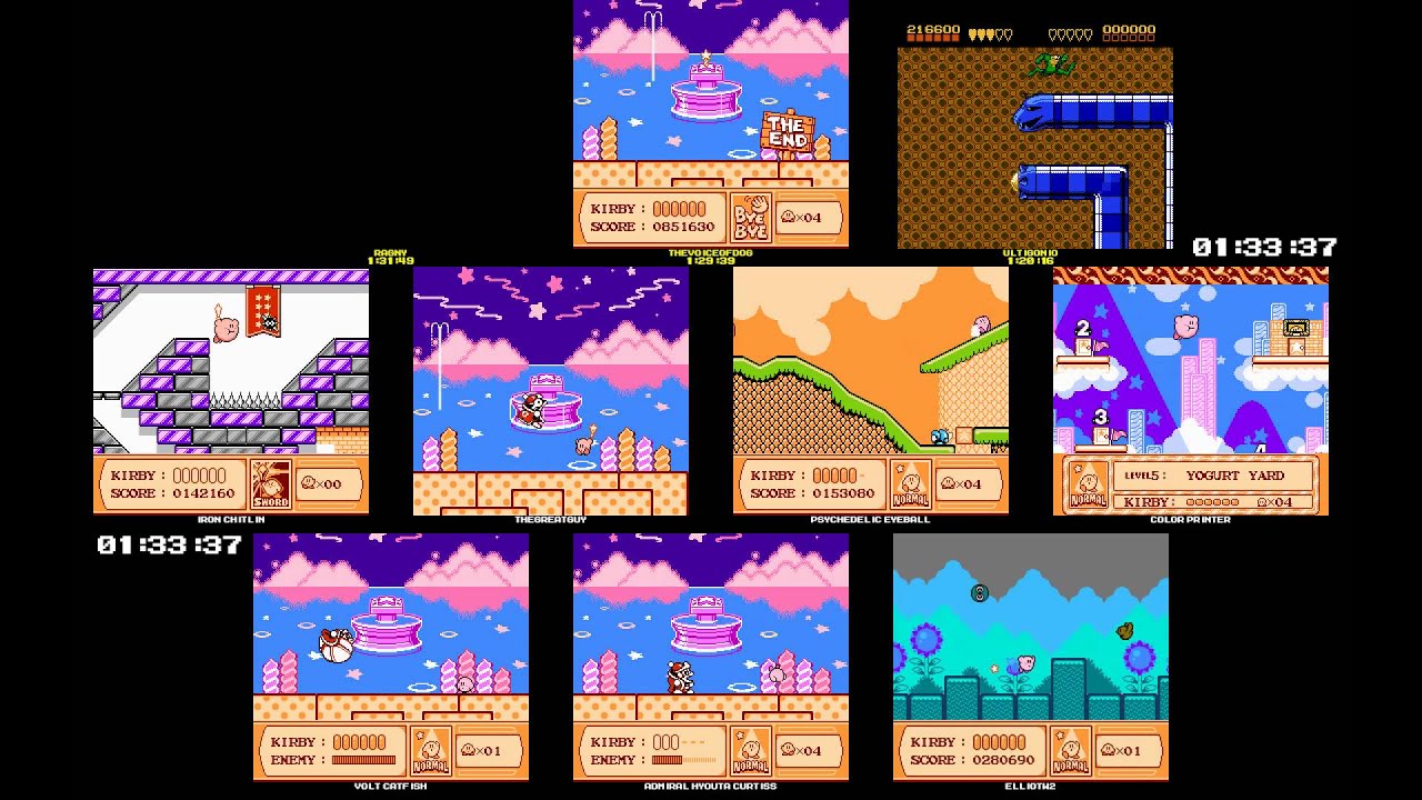 Massive Kirby's Adventure Race