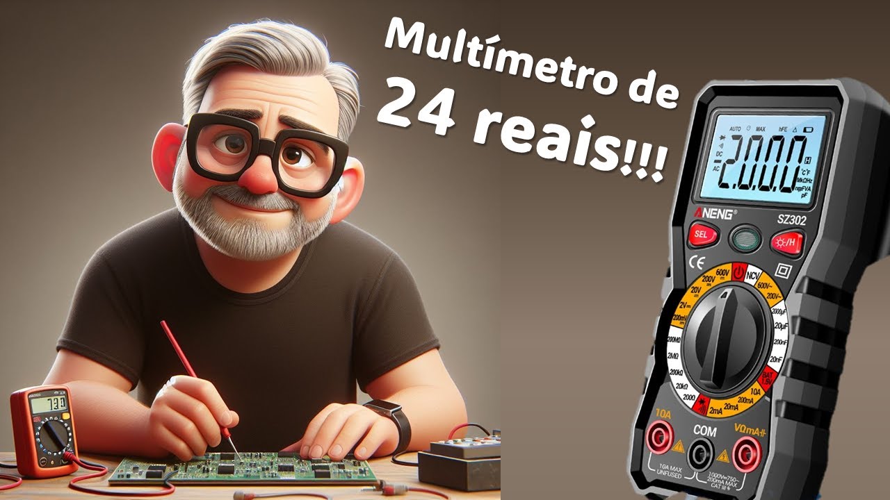 SZ302 um multímetro de 24 reais - opção para iniciantes? #cet