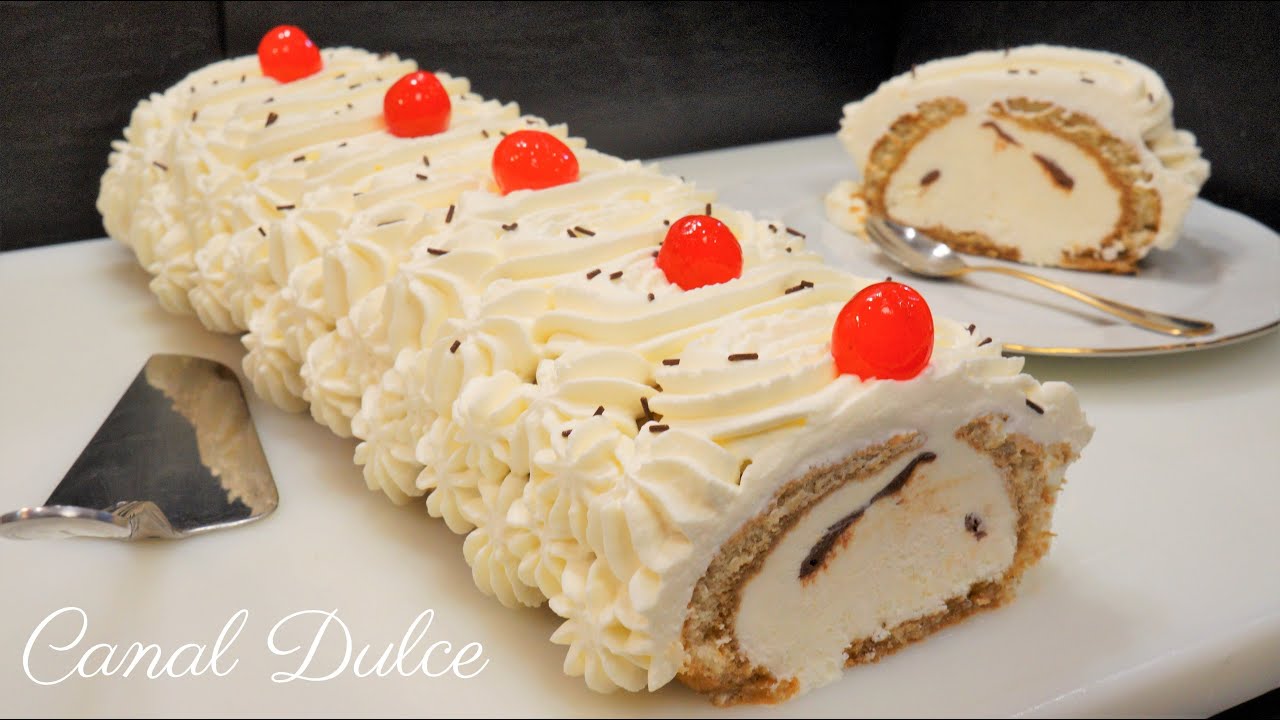 TRONCO NAVIDEÑO SIN HORNO RECETA FÁCIL Y RÁPIDA