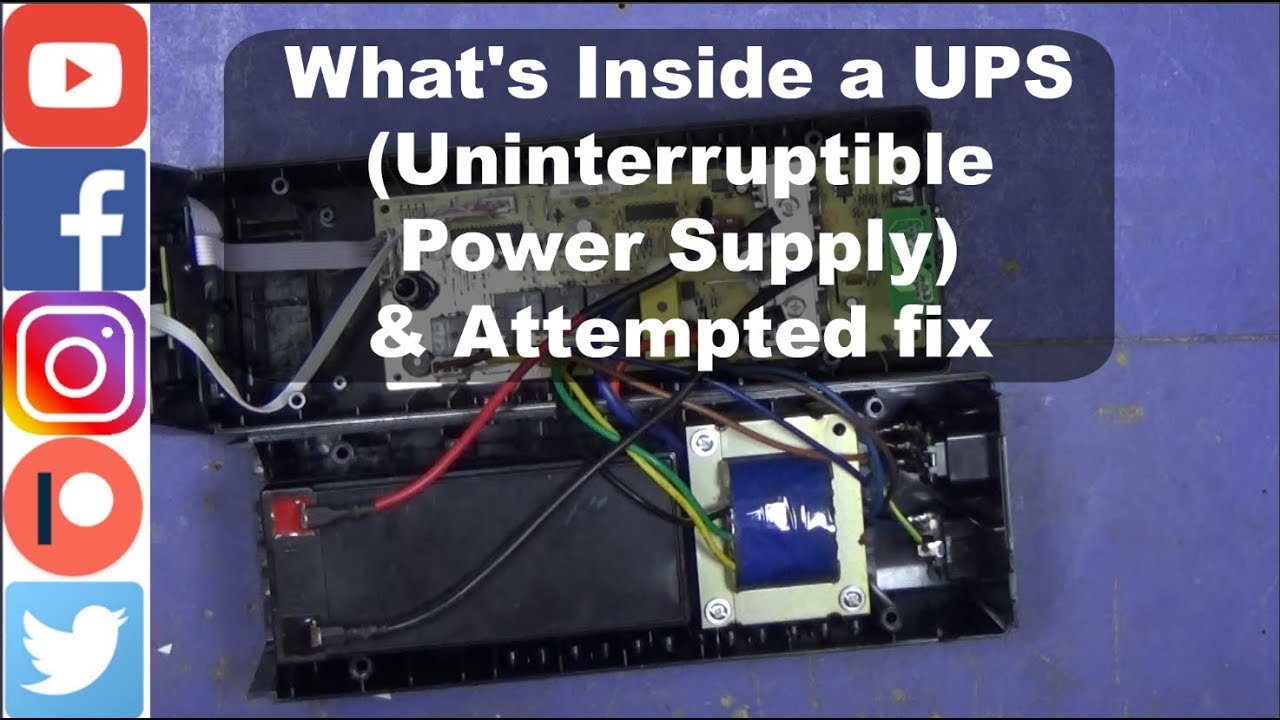 What's Inside a UPS ( Uninterruptible Power Supply) Battery & Attempted fix