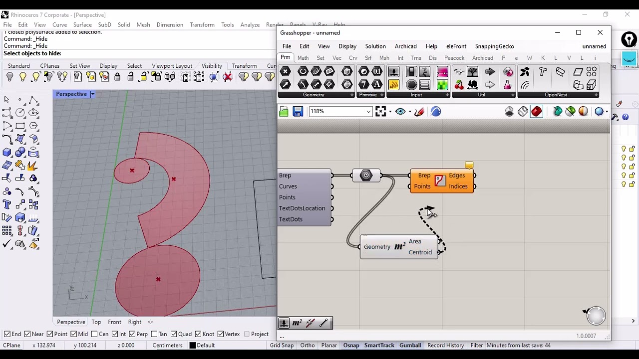 Rhino Grasshopper - Trải phẳng (unroll) đối tượng v&agrave; tối ưu cắt CNC (H&igrave;nh n&oacute;n cụt) với OpenNest