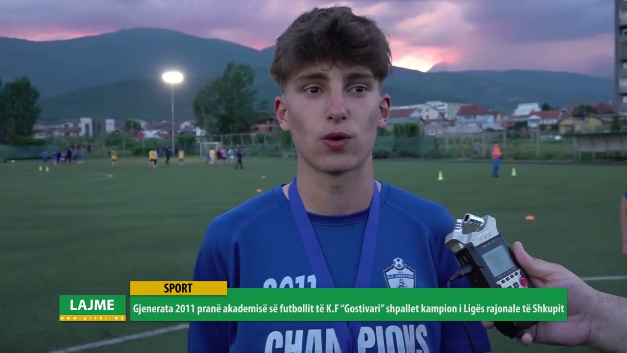 Gjenerata 2011 pranë akademisë së futbollit të K.F “Gostivari”, kampion i Ligës rajonale të Shkupit