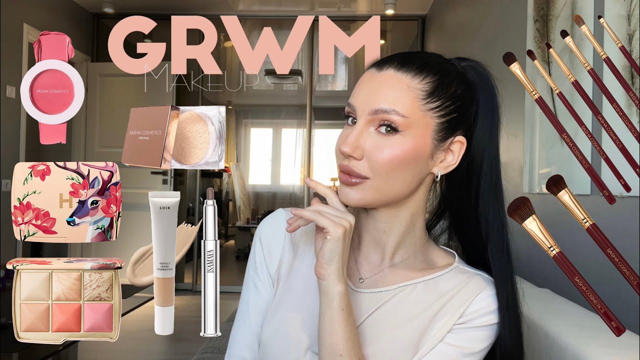 GRWM / Макияж новыми продуктами / Tom Ford, SHIK, Isamaya, Hourglass, Sasha Cosmetics 🌸