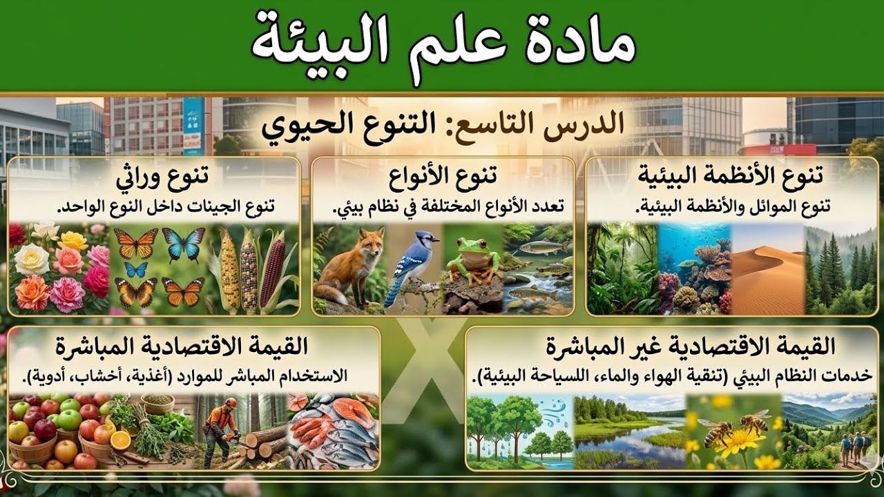 التنوع الحيوي: ليس مجرد نبات وحيوان.. (شرح بأسلوب مختلف) ✨