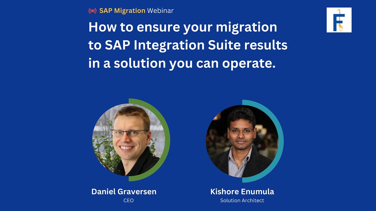 Webinar Create a plan for your SAP PI to Integration Suite migration