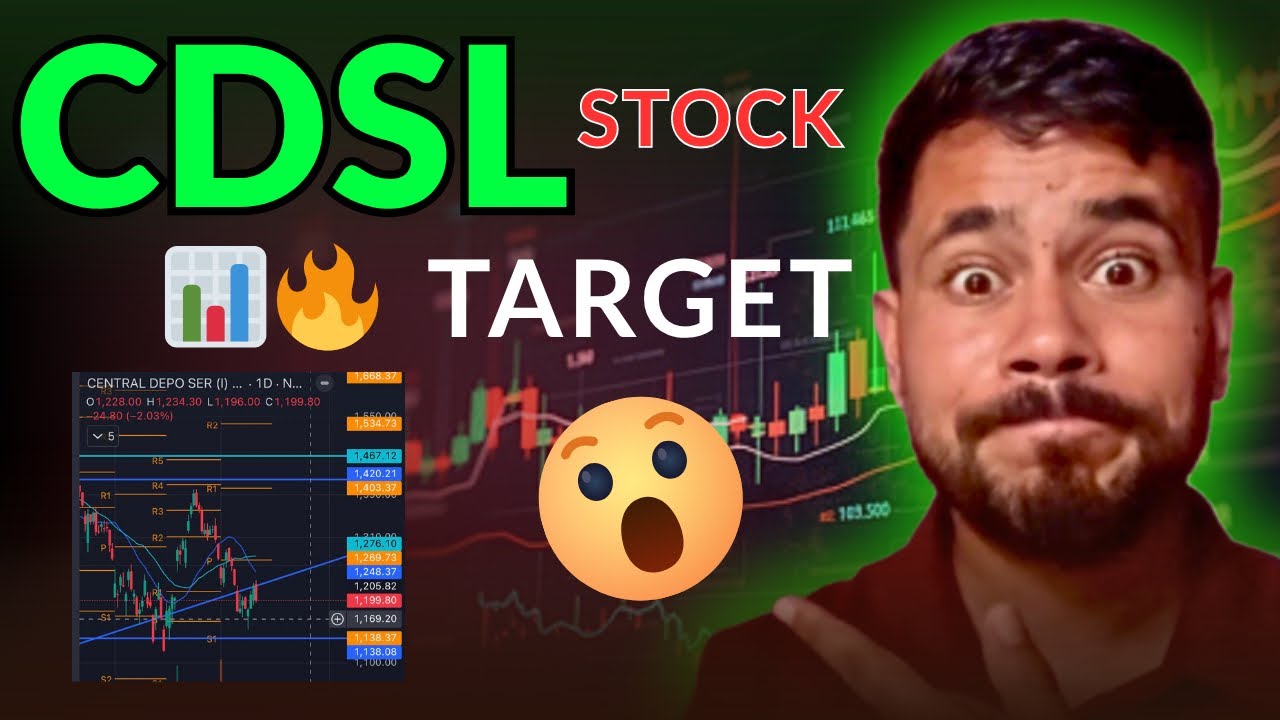 CDSL stock target 📈 || CDSL Stock Analysis 🧐 || stock for swing trading 🤑📊🔥