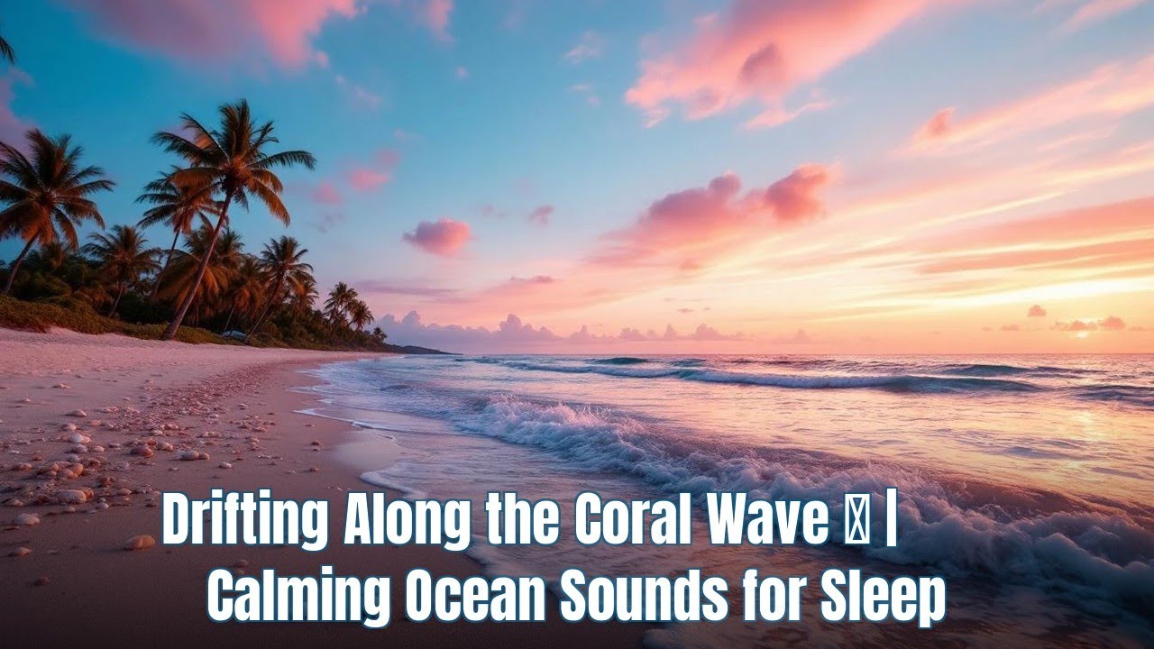 Drifting Along the Coral Wave 🌊 | Calming Ocean Sounds for Sleep