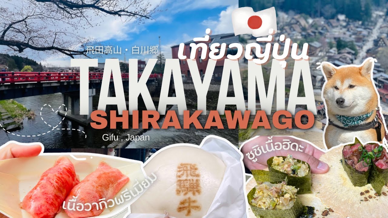 【เที่ยวญี่ปุ่น】ทาคายาม่า・ชิราคาวาโกะ เมืองเก่าดั้งเดิมมากเสน่ห์ของ จ.Gifu ของอร่อยเพียบ !
