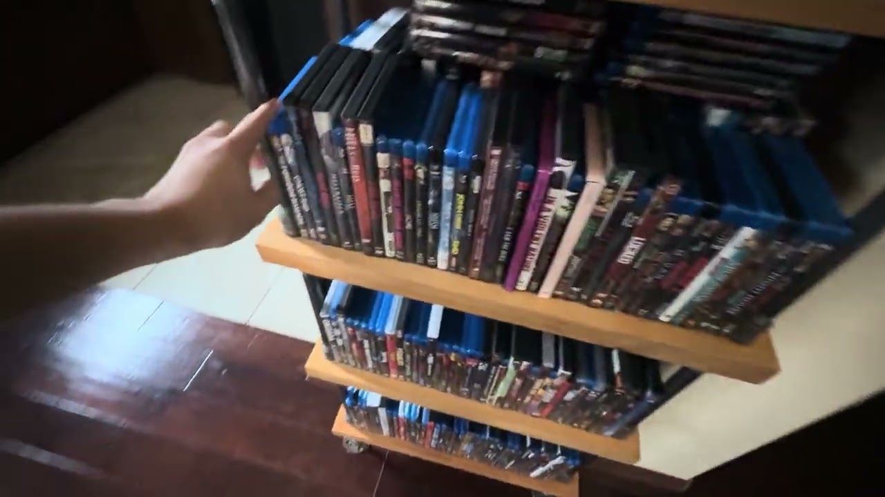 My Horror DVD and Blu Ray Collection on the Top Row (1/21/2026)