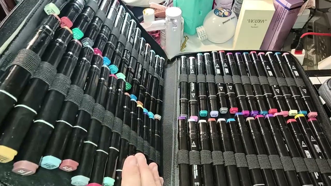 Artist Dual Ended Markers: Broad Tip & Fine Tip Color Markers Case