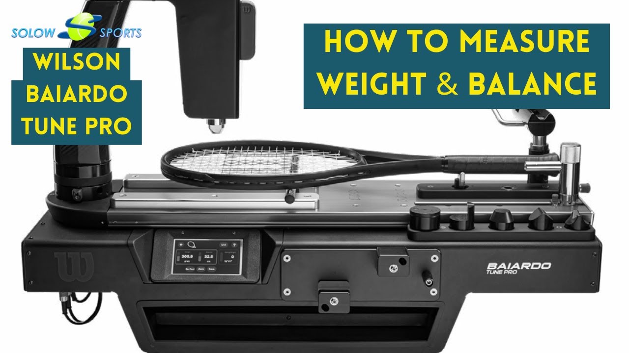 How To Measure Tennis Racket Weight and Balance  | Wilson Baiardo Tune Pro |