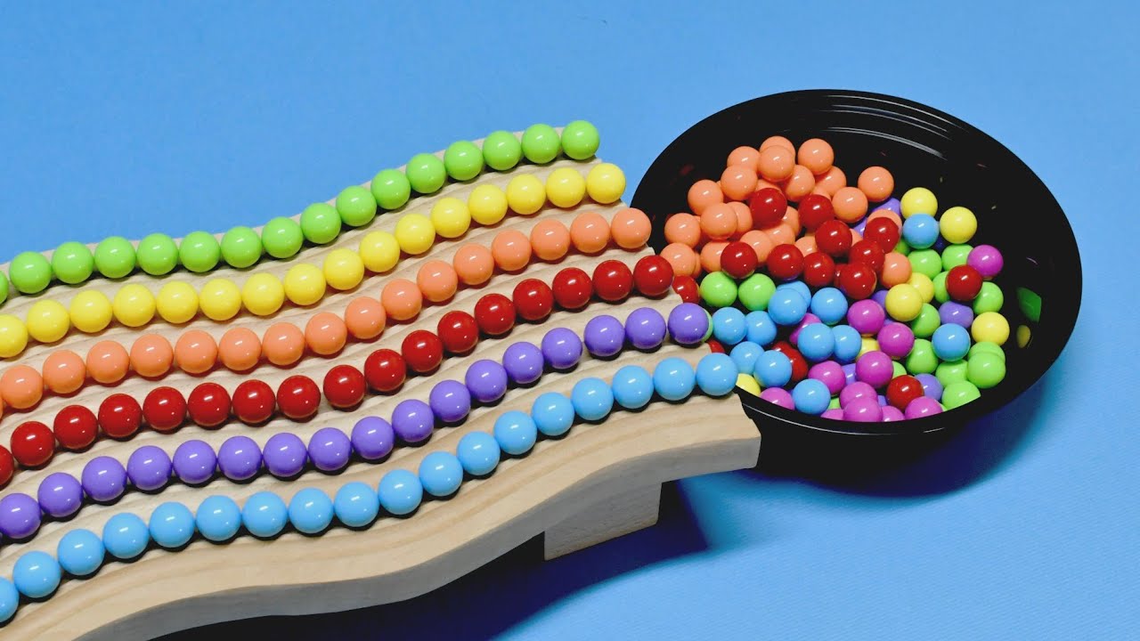 Marble Run Race ASMR 💜 HABA Slope, DIY Wave Slope & Colorful Marble EP107