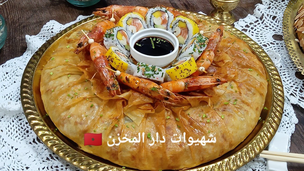 بسطيلة السوشي للضيافة 😍وصفتي المبتكرة حصريآ على قناتي لعشاق السوشي صدمة للضياف ديال لقلب بمداق خرافي