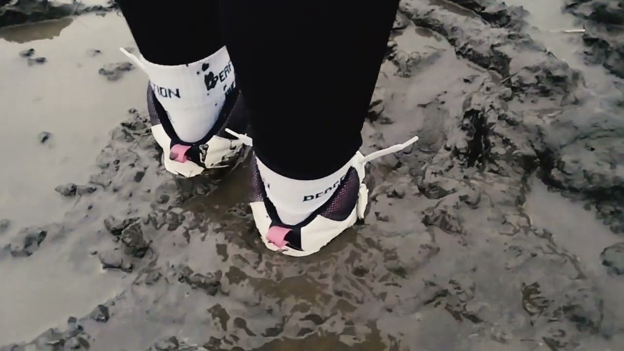 mud and wet fun in nike jordan flight