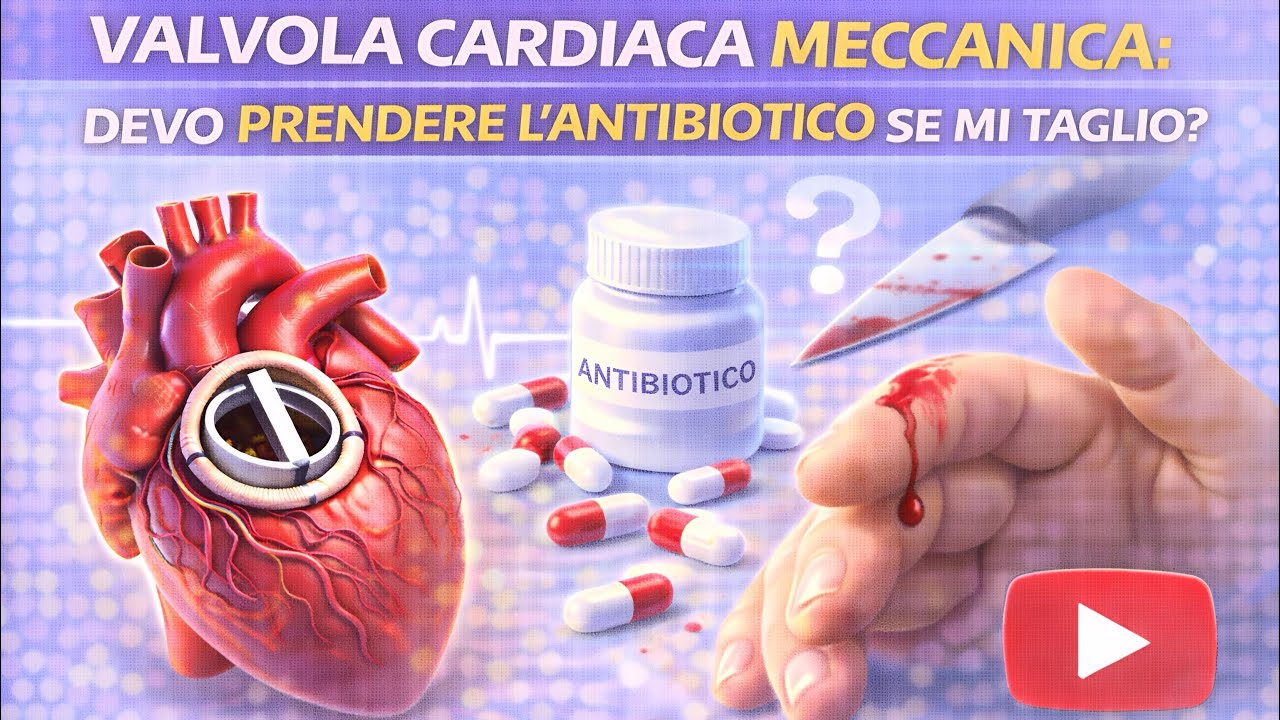 VALVOLA CARDIACA MECCANICA: DEVO PRENDERE L’ANTIBIOTICO SE MI TAGLIO?