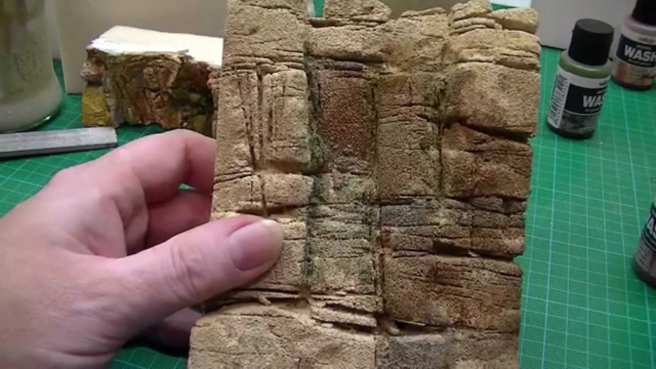 Modellfelsen schnitzen - meine ersten Versuche mit Modur von Puren