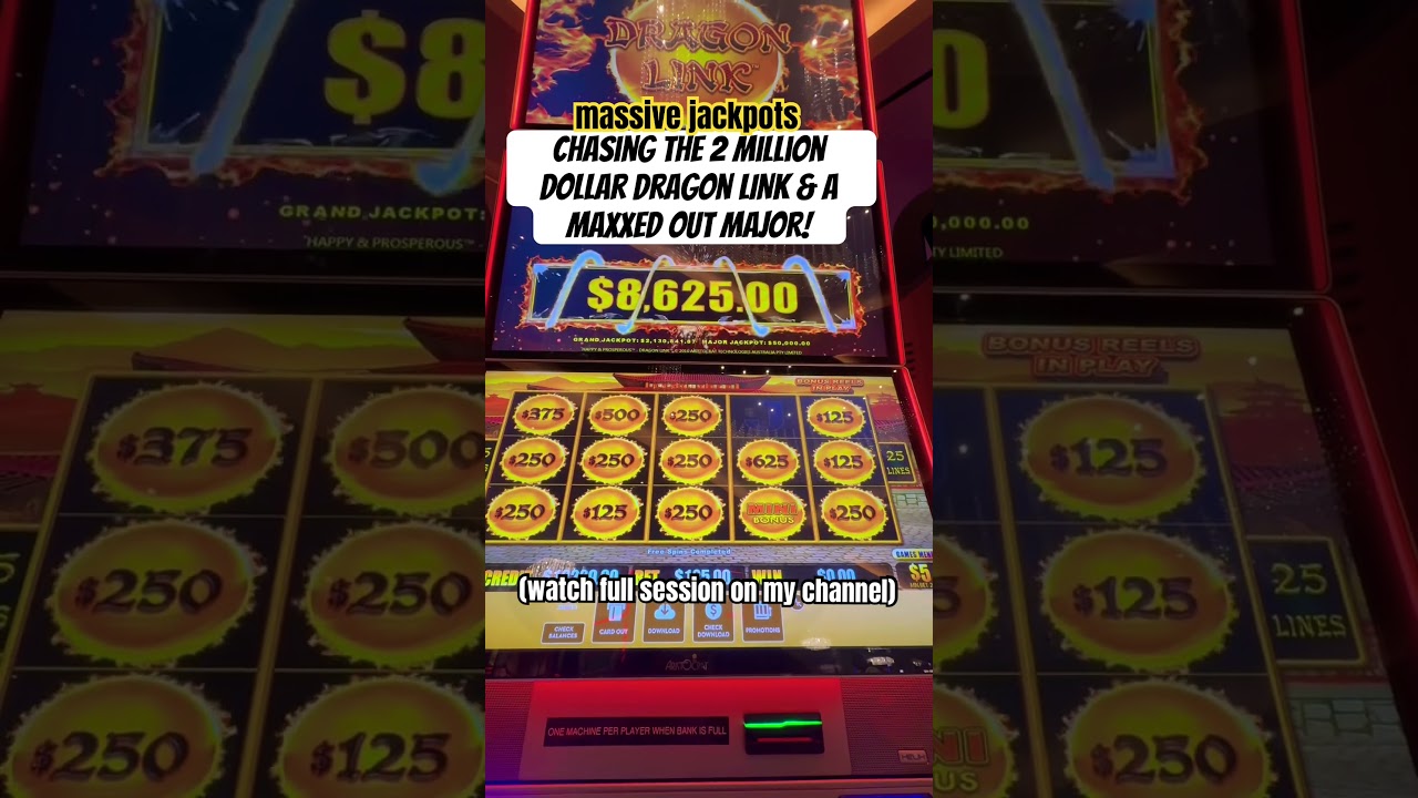 Massive wins on the 2 million dollar dragon link 
