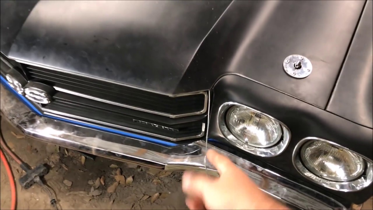 hood pin installation DIY do it yourself 70-72 chevelle SS